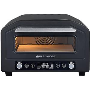 PYRAMIDEA Forno Elettrico per Pizza Inforno con i Consigli di Errico Porzio 1700W Colore Nero PIF401