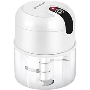 EASY SPEED EASYSPEED Frullatore Tritatutto Tritacarne Elettrico Chopper Batteria Ricaricabile USB Type-C Portatile,Adatto Per Cucina A Base Di Carne,Frutta E Verdura,In Cucina,Bianco