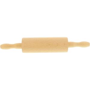 teemando® Rullo in legno di marca per bambini, 26 cm, asse girevole, rotolo di marzapane, facile da stendere con il mini mattarello