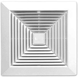 A2ZWORLD Ventola Aspirazione Bagno Da Muro o Soffitto, 250X250mm, Foro 200X200mm, Profondità 150mm, 25W 230V 50Hz, 150m³/h 35dB