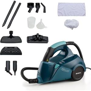 Ariete 4145 XVapor Comfort, Pulitore a vapore, Uccide 99,9% germi e batteri, Kit accessori, Vapore continuo 45', 1500W, 5 bar, Blu