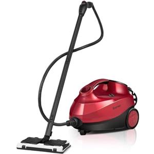 COSTWAY 2000W Pulitore a Vapore con 19 Accessori e Serbatoio da 1,5L, Vapore per Tappeti, per Pulizie Profonde Pavimenti Finestre e Macchine (rosso)