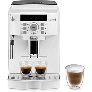 De'Longhi Magnifica S ECAM22.110.W Macchina da Caffè Automatica per Espresso e Cappuccino, Caffè in Grani o in Polvere, 1450 W, Bianco
