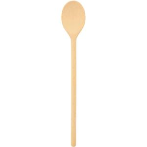 teemando® Cucchiaio da cucina di marca stabile in legno, 30 cm, cucchiaio ovale per cucinare e cuocere, garantito indistruttibile con uso normale