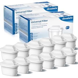 BREOILUTLE Filtri, Compatibili con Brita Maxtra+ Plus, Maxtra Pro All-in-1 Filtro, Filtro per Bollitore Compatibile Con Brita Mavea Filtri per acqua, 12PCS Filtro By BREOILUTLE, Riducono Cloro,Odori