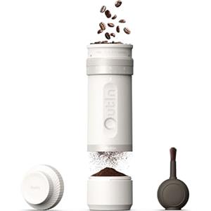 OutIn Fino Macina caffè elettrico portatile, macinacaffè a chicchi regolabili con 28 impostazioni di macinatura precisa, macinacaffè compatto con ricarica rapida, per viaggi, campeggio