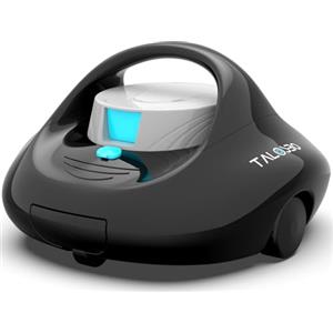 TALOSBO PLECO SE Robot per Piscina Fuori Terra e Interrata, Ricarica Rapida 2.5 Ore, Autonomia 130 Mins, Doppia Trazione, Pulizia Potente, Adatto per Piscine Fino a 80 m²