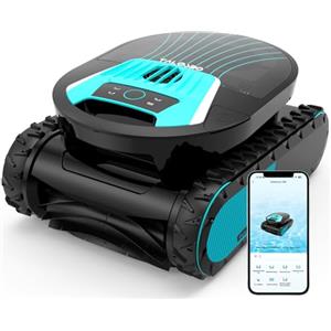 TALOSBO Pleco PRO Robot Piscina Senza Fili, Pulizia Fondo, Pareti e Linea dell'Acqua, Pianificazione Intelligente del Percorso, Senza Filo 210 Min, App Intelligente, Fino a 200 ㎡