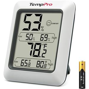 TempPro ThermoPro TP50 Termometro Igrometro Digitale per Ambiente Misuratore di Umidità e Temperatura Interno per Casa Termoigrometro Professionale per Misura Stanza