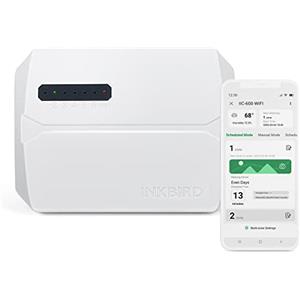 Inkbird IIC-600 Centralina Irrigazione Wifi 6 Zone,Impianto Irrigazione Automatica per Giardino,Timer Irrigazione Memoria Non Volatile Integrata,Supporto Modalità Manuale