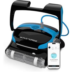 Dolphin Nautilus CC Supreme Robot Piscina fuori terra 15m, Filtrazione fine, Pulizia fondo, pareti e linea d'acqua, Controllo con l'app, Timer settimanale