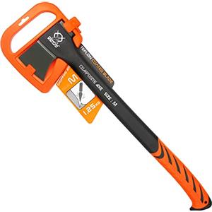 IMJ-Global - Ascia Spaccalegna Professionale Testa da 1250g Grandezza 60,5 cm, Accetta Spaccalegna con Impugnatura THERMOPLASTIC Sagomata in Fibra di Vetro in Gomma Antiscivolo, Custodia Inclusa