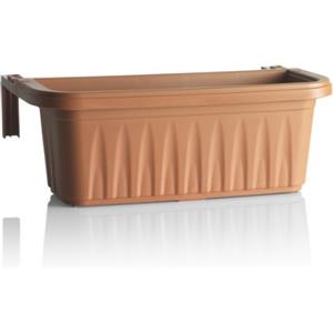 Bama Fioriera, Rondine, con riserva d'Acqua, in Resina, Color Terracotta, 50 cm, Cotto