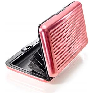 VALLET Custodia per carte di credito in alluminio, ideale come porta carte e biglietti da visita, custodia NFC e RFID, protegge le carte di credito da lettura non autorizzata, per uomo e donna, Colore