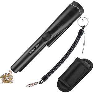 Homealexa Rilevatore Metalli Portatile Impermeabile Metal Detector Sensibile 360°Scan Pinpointer con Segnalazione di Vibrazione Bip per Caccia di Oro Tesoro Monete Gioielli Bambini Adulti