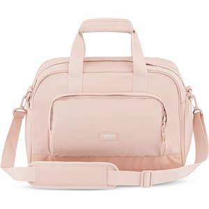 Larkson Weekender Donna e Uomo Rosa - Finja Medium - Elegante Borsa da Viaggio a Mano con Scomparto per Scarpe - Sacca da Viaggio in PET riciclato - Repellente all'Acqua