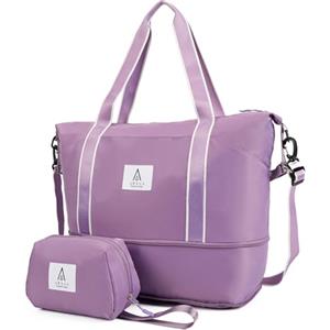 Arxus Borsone da Viaggio Grande, Borsa da Viaggio per il Fine Settimana Espandibile Impermeabile da Donna, Borsa da Trasporto per Sport da Palestra in Aereo