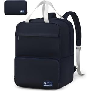 SPAHER Pieghevole Zaino Bagaglio a Mano 40x30x25cm Eurowings Zaino da Viaggio Aereo Piccolo Donna Uomo 30L per Lavoro Scuola Zainetto Porta Pc 14 Pollici Backpack Impermeabile