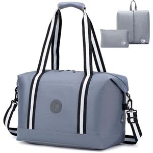 SPAHER Borsone da Viaggio Bagaglio a Mano 40x30x25 Eurowings Borsone Palestra Sportiva Grande Donna Uomo 30L Pieghevole Borsa da Viaggio Piscina Fitness Impermeabile Travel Duffel Cabin Bag