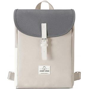 Johnny Urban Zaino Donna Grigio Beige - ROMY - Zainetto per Libero, Ufficio, Università - Scomparto per PC Portatile - Realizzato in PET Riciclato - Impermeabile