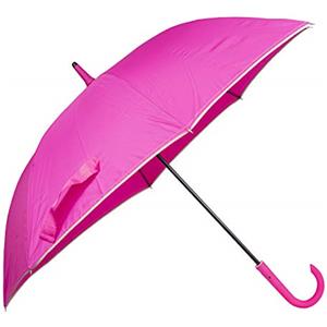 VIRSUS Ombrello da pioggia 6120 con apertura automatica con pulsante e con asta robusta classico di alta qualità ombrello grande in tessuto Varie Colorazioni (Fucsia)