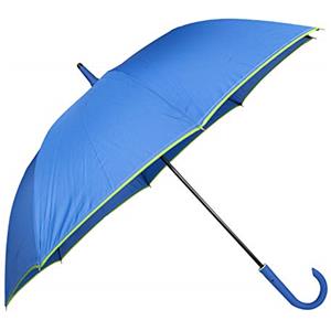 VIRSUS Ombrello da pioggia 6120 con apertura automatica con pulsante e con asta robusta classico di alta qualità ombrello grande in tessuto Varie Colorazioni (Blu)