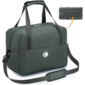 BAGZY Bagaglio a Mano 40x30x20 Wizzair, Impermeabile Borsa Cabina da Viaggio Aereo Pieghevole, Piccola a Mano per Parto Ospedale da Ginnastica, 25L Grigio Nylon