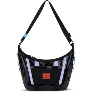 Johnny Urban Borsa a Tracolla Donna e Uomo Nero Viola - Liv - Borsa Mezzaluna - Crossbody Moon Bag - Marsupio Rotonda con Tracolla Regolabile - Idrorepellente