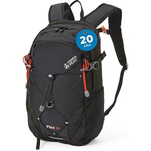 Terra Peak® Zaino da Trekking 20 litri uomo donna nero FLEX 20 PICCOLO - Zaino da escursionismo, viaggio sportivo e montagna da esterno ergonomico e impermeabile per Hiking e escursioni, traspirante