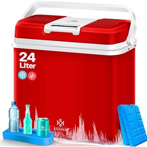 KESSER® Frigobox da 24 litri | RAFFREDDA e RISCALDA | Frigo box termoelettrico 12 volt e 230 volt con 2 batterie di raffreddamento | Mini frigo | per auto e campeggio | EEK A+++| Auto e campeggio