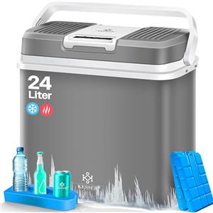 KESSER® Frigobox da 24 litri | RAFFREDDA e RISCALDA | Frigo box termoelettrico 12 volt e 230 volt con 2 batterie di raffreddamento | Mini frigo | per auto e campeggio | EEK A+++| Auto e campeggio