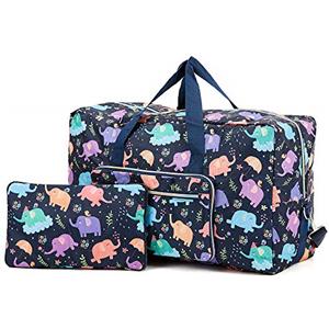 Arxus Grande Borsone Pieghevole da Borsone da Trasporto con Borsa da Viaggio e Tracolla (Elefante Blu)