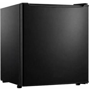 BAKAJI Frigo Bar Mini Frigorifero 4 Scomparti Capacita' 46 LT Hotel Casa Ufficio Studio Campeggio Dimensione compatto 47x44x49cm Colore Nero, Silenzioso (Nero)