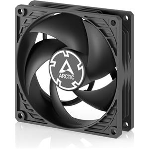 ARCTIC P9 Silent - Ventola per PC, Ventola da 92 mm particolarmente silenziosa per case del PC ottimizzata per la pressione statica, motore della ventola quasi silenzioso, 1900 rpm - Nero