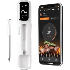 INKBIRD Termometro per Carne Wireless,Bluetooth 5.4,Senza Fili,Connessione Ultra Lunga 305m, Memorizzazione Dati Offline 60 Min, IP67 Impermeabile,Ideale per Cucina,BBQ,Griglia e Affumicatura