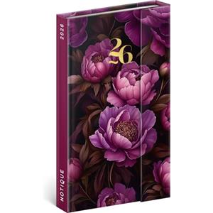 NOTIQUE Agenda tascabile 2026 ca. A5 - Pianificatore settimanale premium con chiusura magnetica, 144 pagine calendario appuntamenti, calendario rilegato con copertina rigida con panoramica mensile