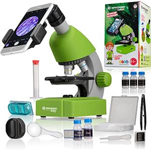 BRESSER JUNIOR Microscopio 40x-640x verde