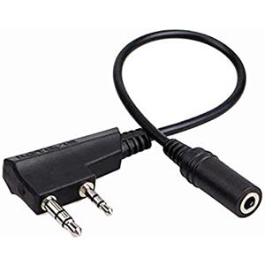 Retevis TCK01 Walkie Talkie Telefono Cavo di Trasferimento Auricolare Kenwood da 2 Pin a 3.5mm Femmina Compatibile con RT24 RT27 RT622 H777 RT668 Baofeng BF-88X JUCJET PMR446 Radio (1 Pezzo)