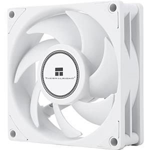 Thermalright TL-B8W - Ventola silenziosa per computer, 4 pin, PWM, 80 mm, velocità 2200 giri/min, 80 x 80 x 25 mm (bianco)