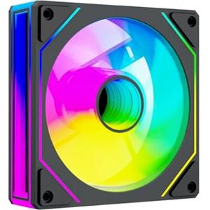 Noua Notus | Ventola per PC PWM da 120 mm | Illuminazione ARGB 5V 3pin Infinity Mirror | Velocità 1800 RPM | Ventola per Case Computer Silenziosa | Piena Compatibilità