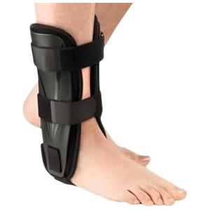 Ausilium Cavigliera Bivalva con Cuscinetti ad Aria, Struttura Rigida Latero-Mediale, Compressione Regolabile, Chiusura in Velcro, Ambidestra, Indicata per Instabilità Cronica e Traumi Distorsivi