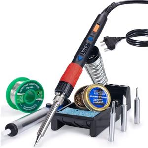 YIHUA 928D-III 110W Saldatore a stagno professionale con funzione di stabilizzazione della temperatura e display LED, per vetro colorato, saldatura e dissaldatura(EU PLUG)