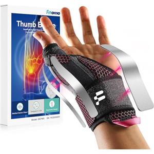 Fitomo Tutore Pollice, Tutore Tunnel Carpale 2 in 1 per Tenosinovite di De Quervains, Artrite, dito a Scatto, Tendinite, Sollievo dal Dolore del Tunnel Carpale e Distorsione del Pollice