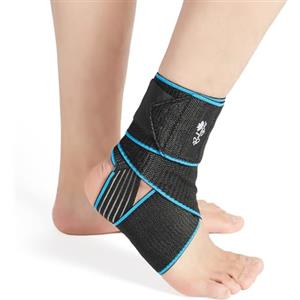 Bodyprox Tutore per caviglia a compressione regolabile, ideale come protezione durante lo sport, taglia unica, unisex (2)