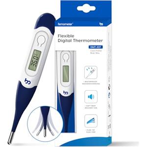Femometer Termometro Digitale orale per febbre, temperatura corporea, lettura rapida della temperatura corporea Termometro orale rettale ascellare per bambini, ragazzi, adulti e neonati (bianco)