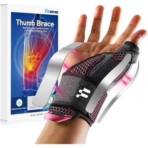 Fitomo Tutore Pollice, Tutore Tunnel Carpale 2 in 1 per Tenosinovite di De Quervains, Artrite, dito a Scatto, Tendinite, Sollievo dal Dolore del Tunnel Carpale e Distorsione del Pollice