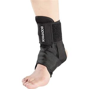 Bodyprox Tutore per caviglia per donne e uomini, con lacci, stabilizzatore per caviglia slogata (M)