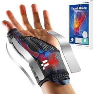 Fitomo Tutore Pollice, Tutore Tunnel Carpale 2 in 1 per Tenosinovite di De Quervains, Artrite, dito a Scatto, Tendinite, Sollievo dal Dolore del Tunnel Carpale e Distorsione del Pollice