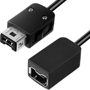 AXFEE Cavo di prolunga Compatibilità con Nintendo NES Classic Mini Gamepad, per Wii Remote e WII Nunchuck Joystick, Nero- 3M