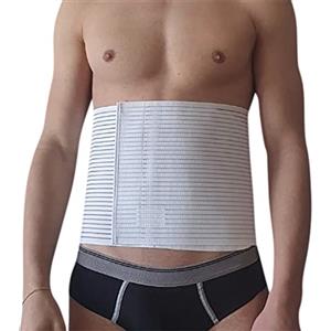 INGROSSO MERCERIE LCF Fascia Lombare rigida alta 24 cm, colore bianco, modellante, contenitiva, supporto per schiena uomo e donna, realizzata in Italia. (XXXXL)